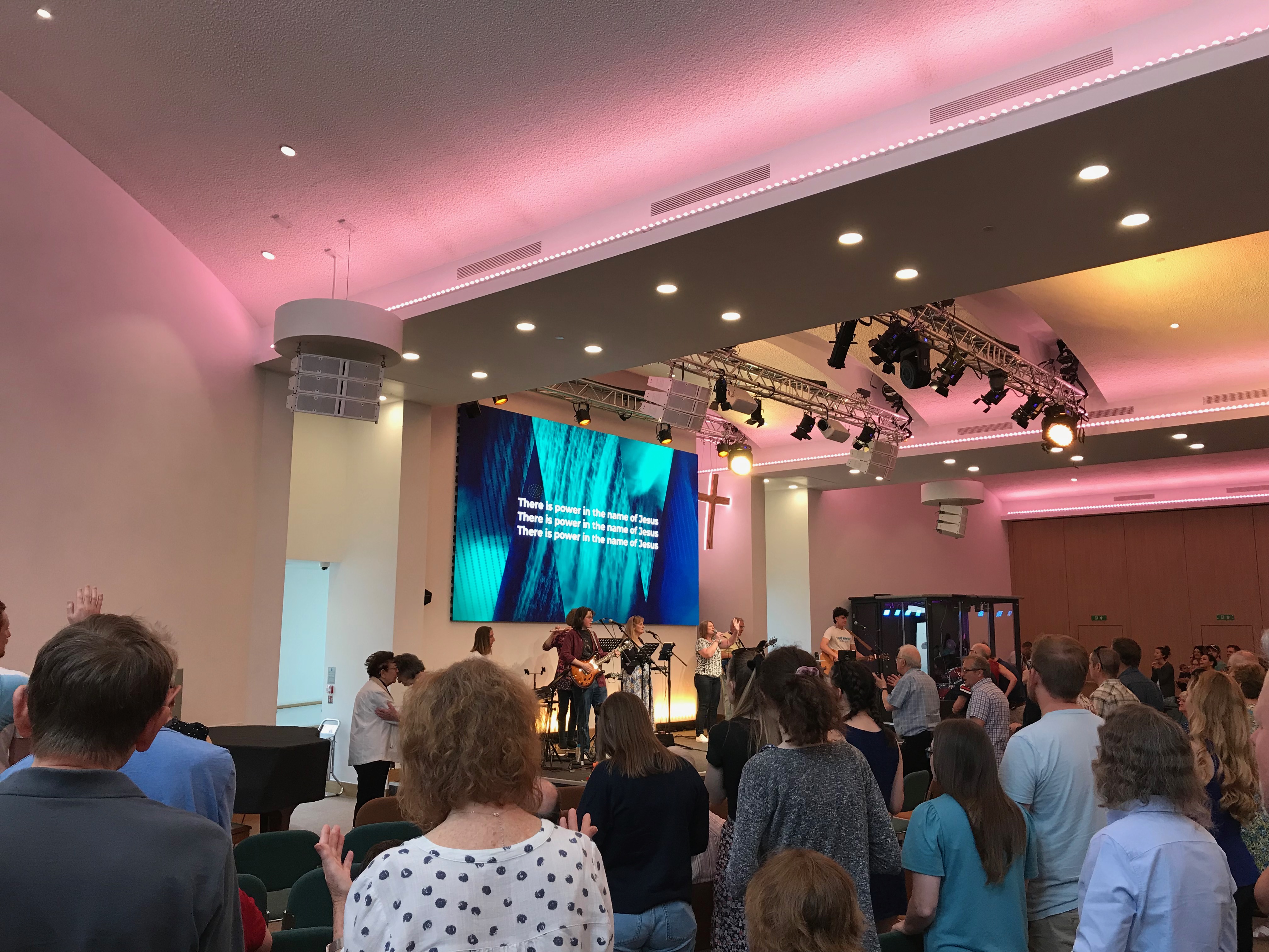 Church worship gathering